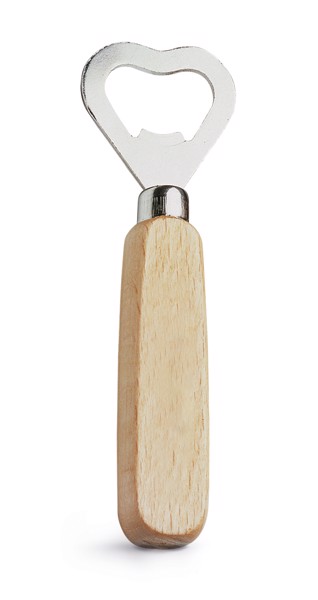 PS - HOLZ. Bottle opener in metal and wood
