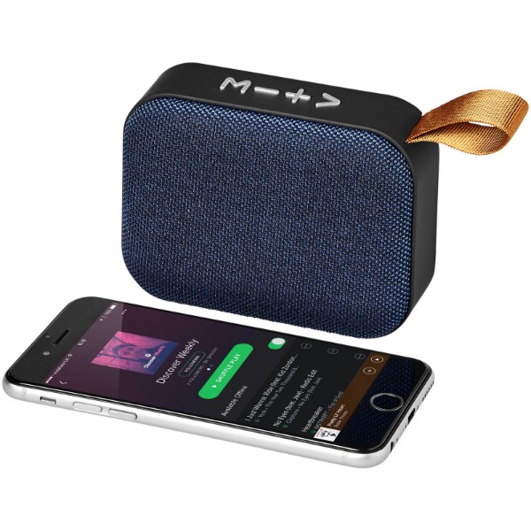 Enceinte Bluetooth® en tissu Fashion - Bleu Royal