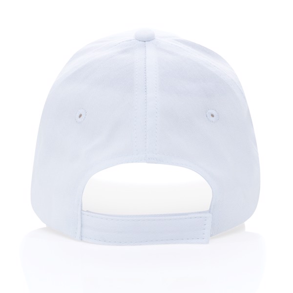 Impact 6 panel 190gr Recycled cotton cap with AWARE™ tracer - White