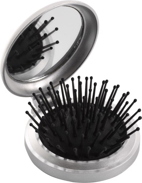 ABS pocket mirror with brush