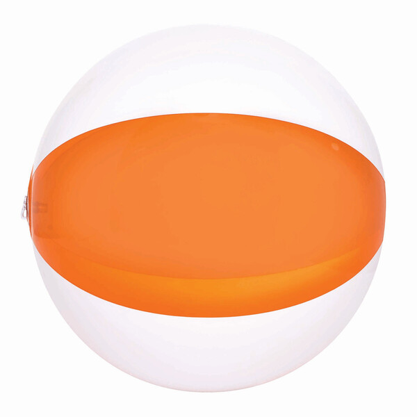 Beach Ball Ocean - Transparent Orange / White