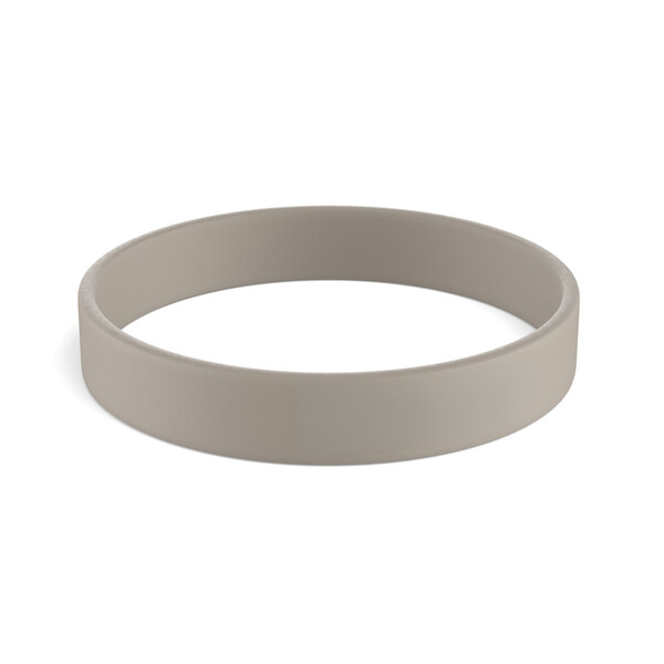 Brățări din silicon, customizabile (12mm width) - Wram Grey 6 C / 18x1.2x0.2cm