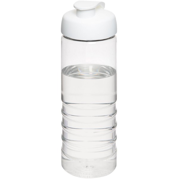 H2O Active® Treble Bidón deportivo con tapa Flip de 750 ml - Transparente / Blanco