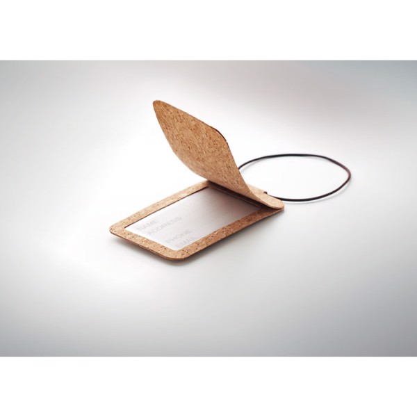 Cork luggage tag Ovalis