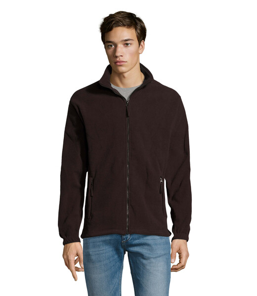 NORTH casaco polar homem - Castanho ChocolateXXL