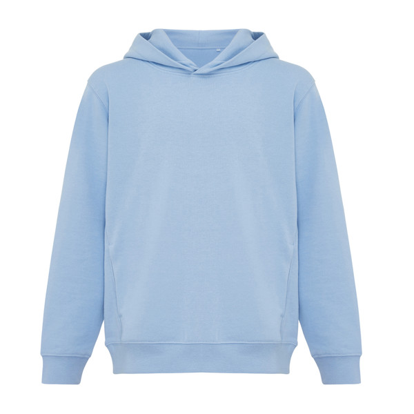 Dětská mikina s bočními kapsami Iqoniq Yengo z rec. bavlny - Sky Blue / 78