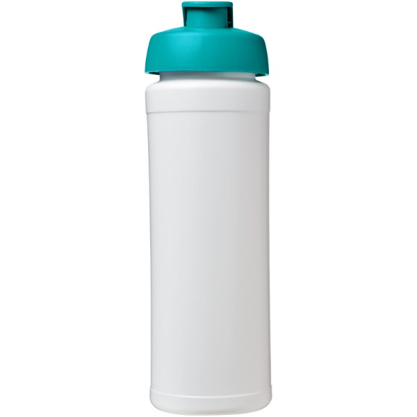 Baseline® Plus grip 750 ml flip lid sport bottle - White / Aqua