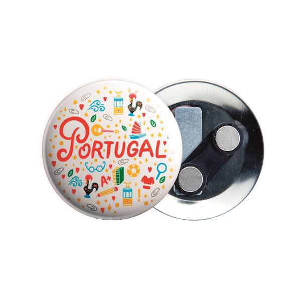 Crachá De 59Mm Com Iman Duplo Roupa, Personalizado