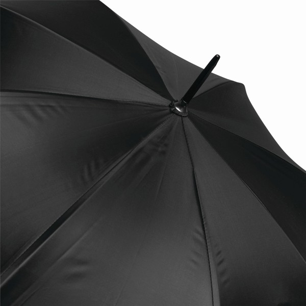 Doubly automatic stick umbrella, 103 cm diameter - Black / Grey