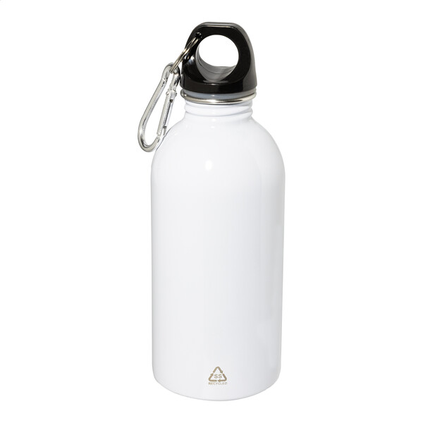 Recycled Stainless Steel Bottle Ressuto - White