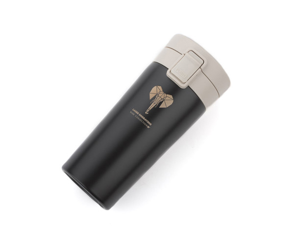 Travel mug STAR 350 ml - black