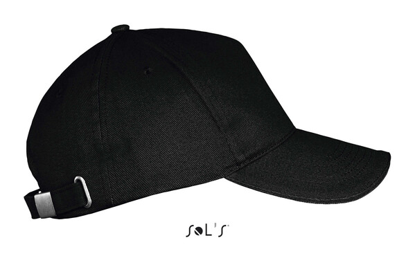 LONG BEACH FIVE PANEL CAP - BlackM