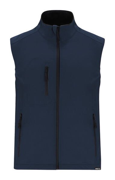 Bodywarmer softshell RPET Mireo - Bleu Foncé / XL