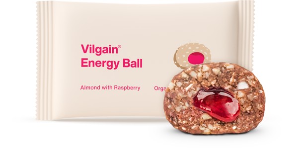 Vilgain Organic Energy Ball 30 g almonds with raspberry jam *