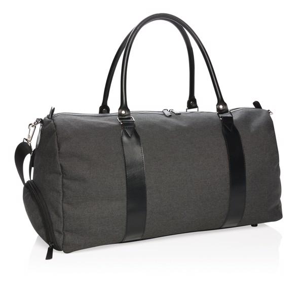 Weekend bag with USB output - Black
