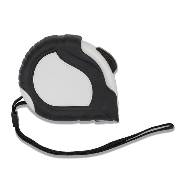 Correct 5 m tape measure - White / Black