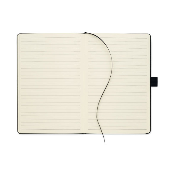 A5 notebook PU front pocket Cinco - Black