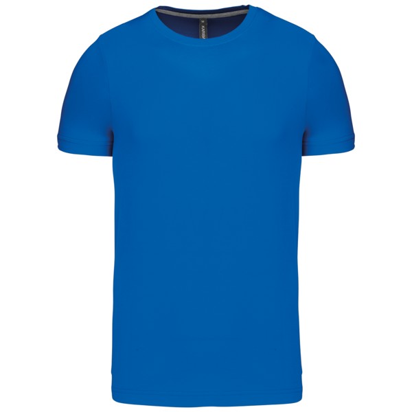 Short-Sleeved Crew Neck T-Shirt - Light Royal Blue / L