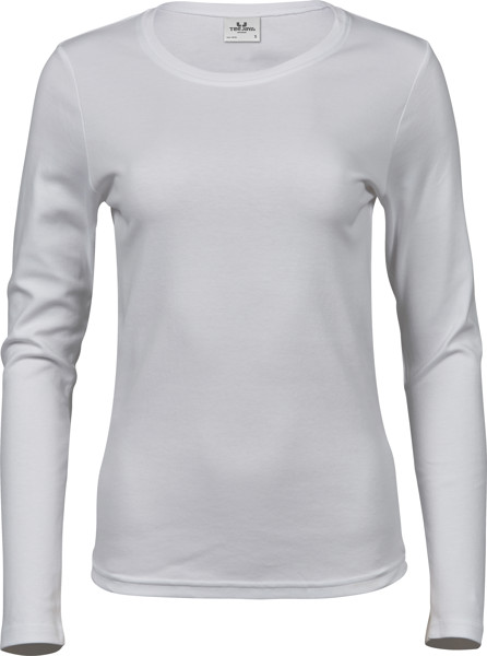 Ženska majica Interlock z dolgimi rokavi Tee Jays | TJ 590 - Bela / S