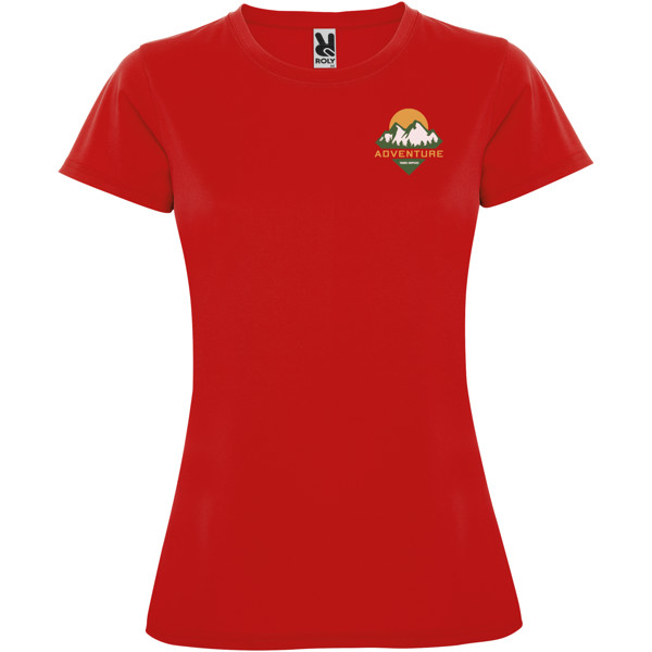 T-shirt sportiva a maniche corte da donna Montecarlo - Rosso / XL