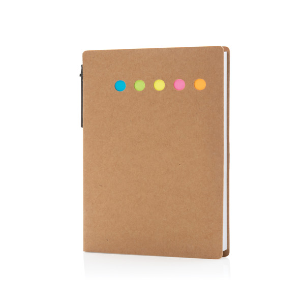 Carnet A6 de notes autocollantes avec stylo