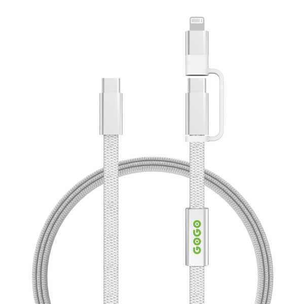 Arc RCS 60W 120 cm 2-in-1 fast charging cable - Grey