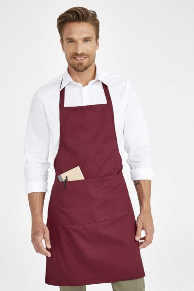 Sol's Gramercy - Long Apron With Pocket - Dark Grey
