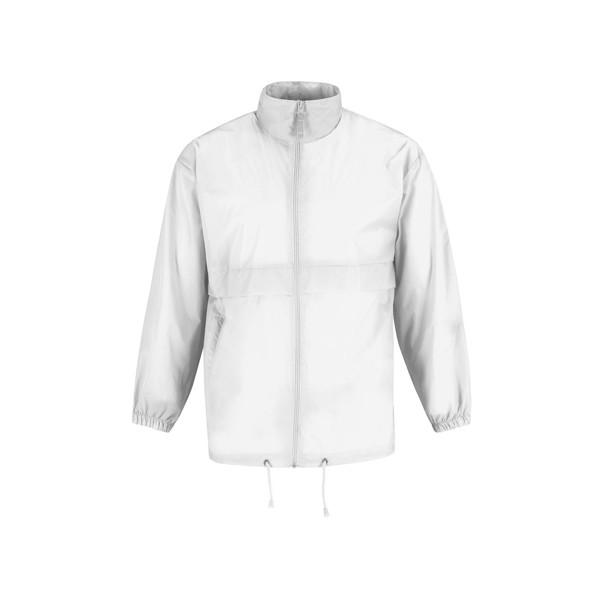 Corta-Vento B&C Sirocco - Nylon Tafetta Impermeável - Branco / L