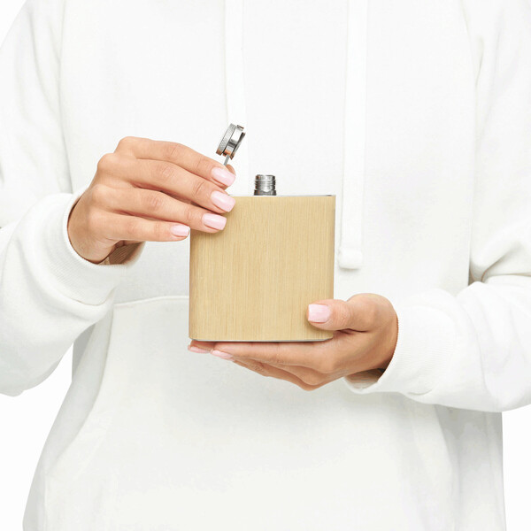 Hip Flask Bamboo Style