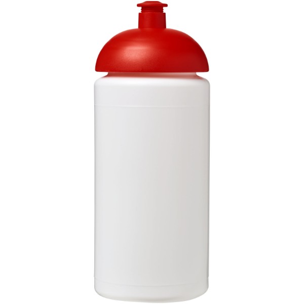 Sportovní láhev s kupolovitým víčkem Baseline® Plus grip 500 ml - Bílá / Červená s efektem námrazy