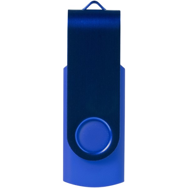 Clé USB rotative métallisée - Bleu royal / 64GB