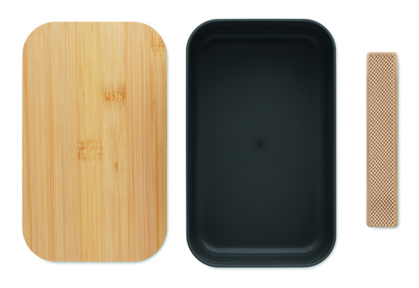 Boîte à lunch  maïs PLA 1000ml Beibabox - Noir