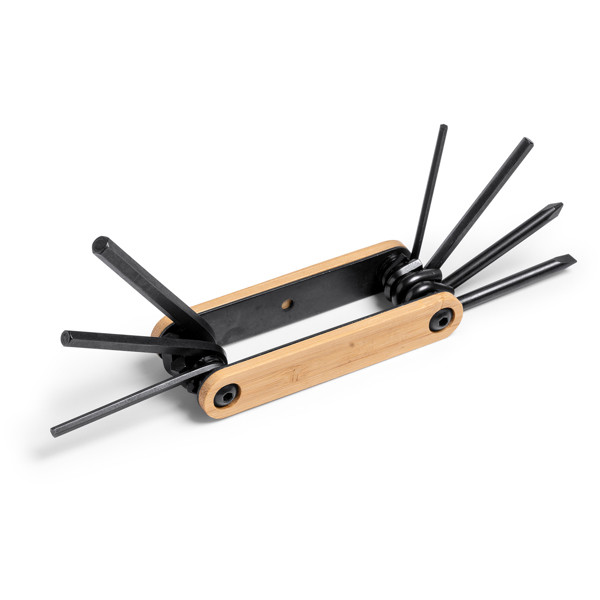 Personalised stainless steel multi-tool with 9 functions in eco box