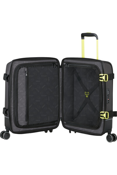 American Tourister - Urban Track Spinner S Coated - Black/Lime