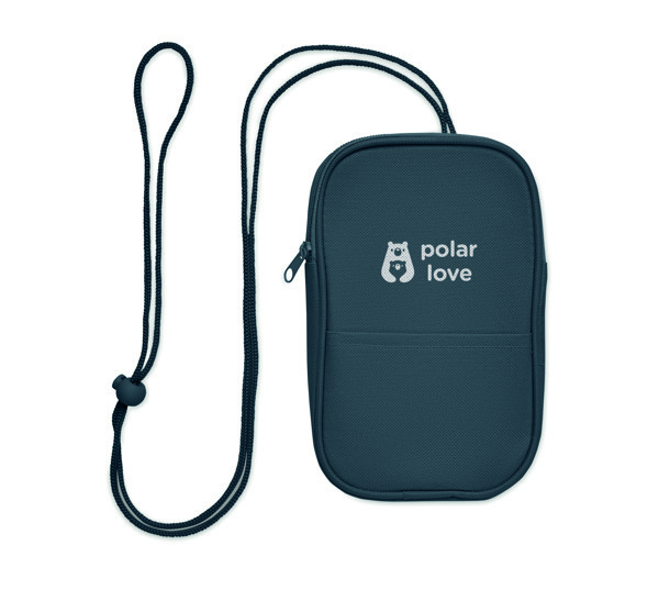 Pochette de voyage RPET Korovin Pouch - Bleu