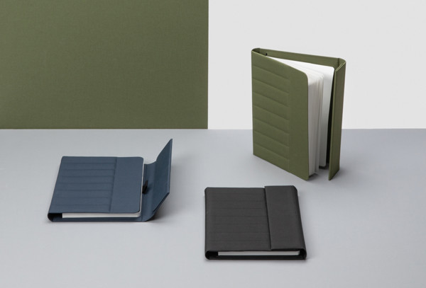 Xd Xclusive A5 notebook, magnetic closure, rPET cover - Navy