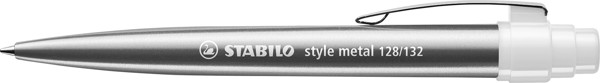 STABILO style metal Kugelschreiber, silber/weiß