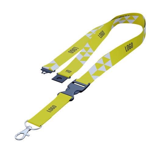 Lanyard con cierre y hebilla clic clac - 20 mm 