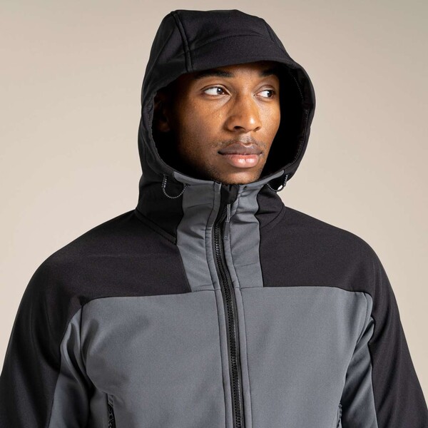 Expert Active Hooded Softshell Jacket - Black / 3XL
