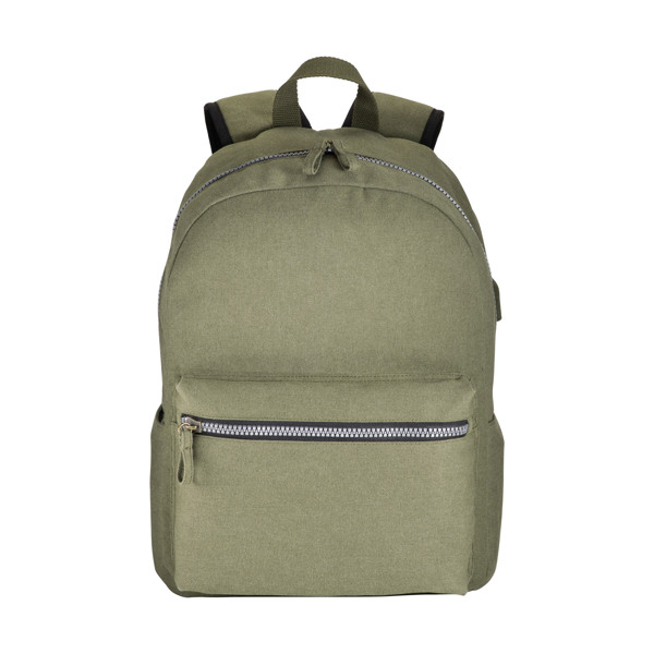 Laptop Backpack In Stone Washed Canvas