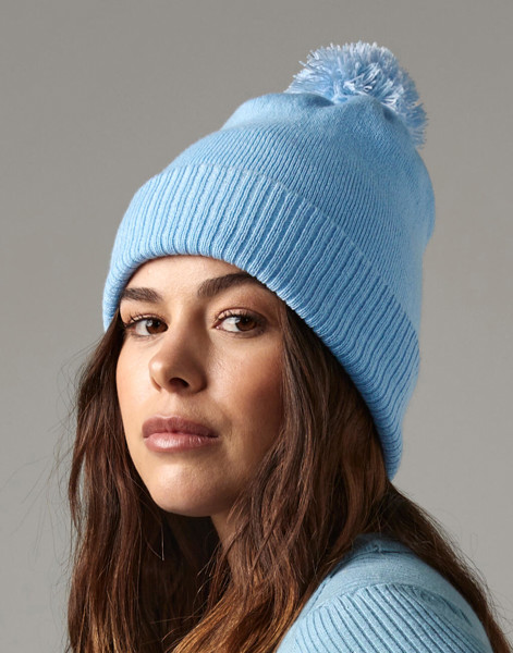 Snowstar Beanie - White / Black / ONE SIZE