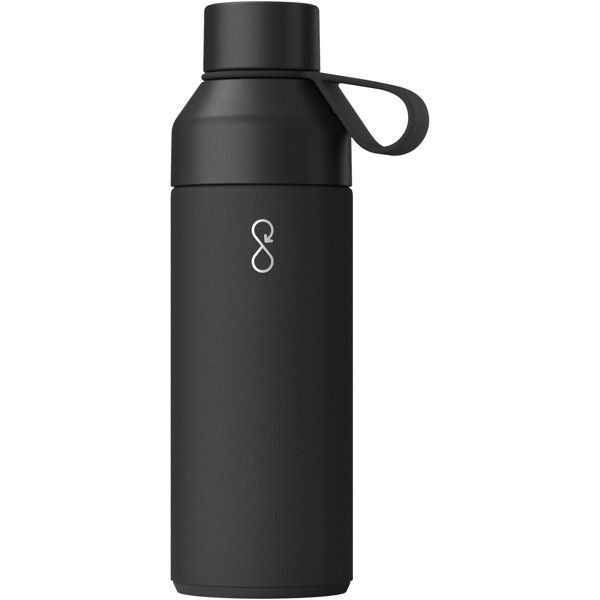 Garrafa com isolamento a vácuo de 500 ml "Ocean Bottle" - Preto obsidiana