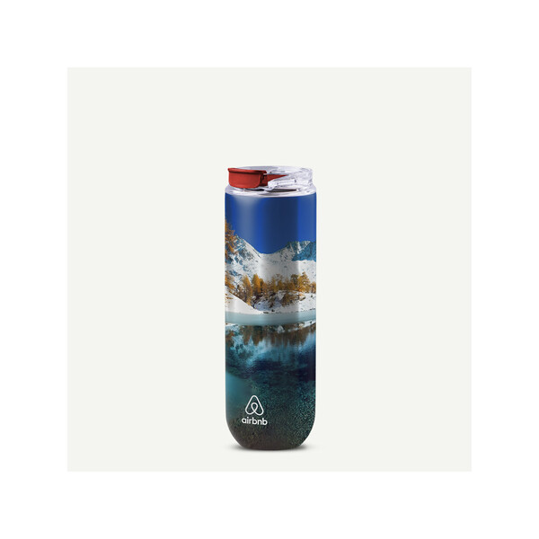 HOOKIPA L - 360° - BND877L - Bouteille et gobelet 2 en 1 (750 ml / 620 ml) Double paroi en acier inoxydable recyclé et ABS