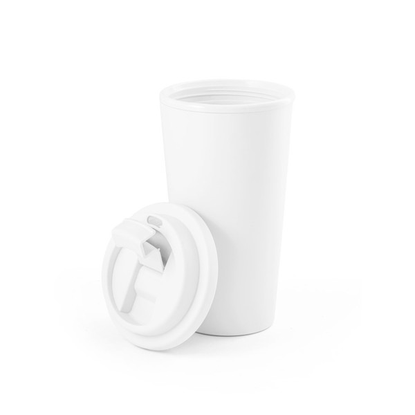 CUPPARI. Tasse de voyage 100% PP - Blanc