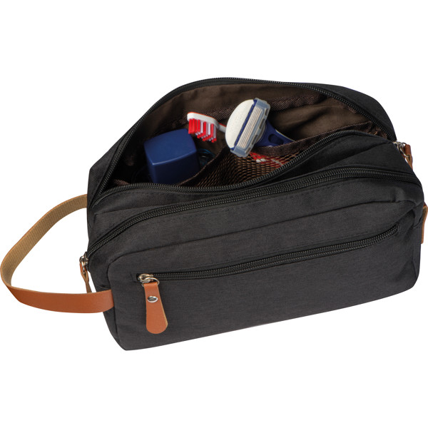 Polyester cosmetic bag SAUL - Black