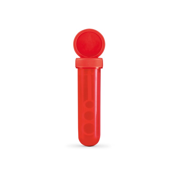 BUBBLY. Tubo de bolas de sabão em PP - Vermelho