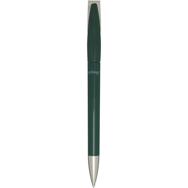 Penna a sfera in plastica riciclata Ana (inchiostro blu) - Verde foresta