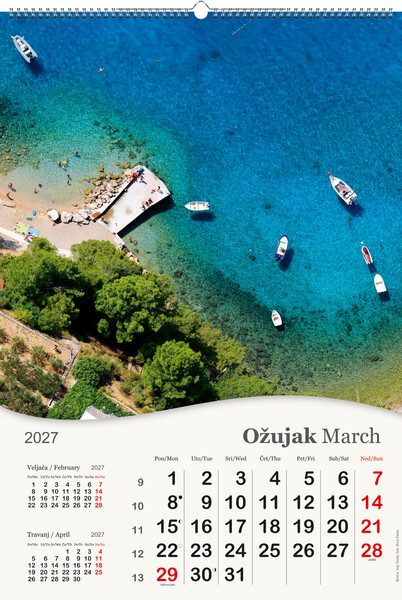 Okomiti zidni kalendar – More, more…
