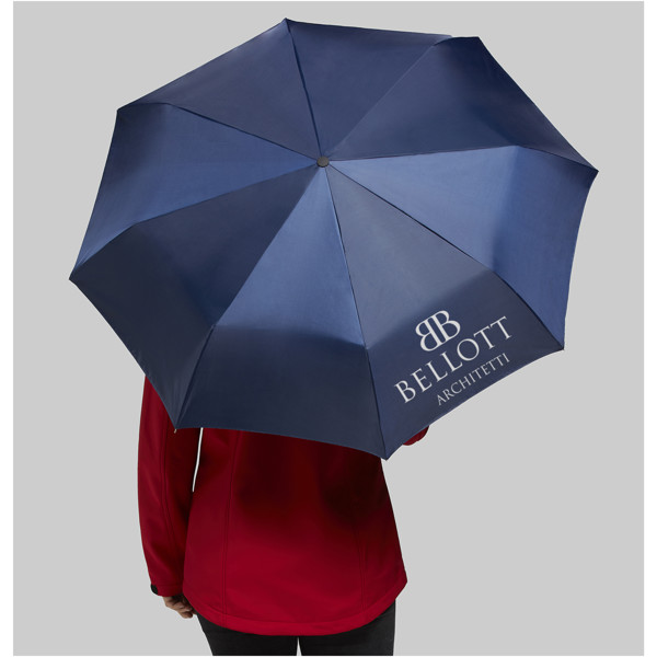 Parapluie 21.5" 3 sections ouverture fermeture automatique Alex - Bleu Royal