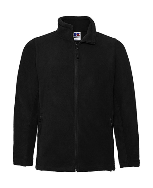 Men's Full Zip Outdoor Fleece - Black / XS
